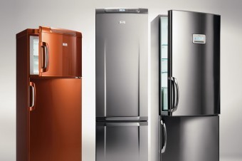 An overview of the range consisting of two 60cm and one 70cm wide appliances.